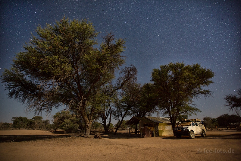 Shining stars over the Auob riverbed camp